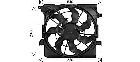 Ventilateur, refroidissement du moteur RK