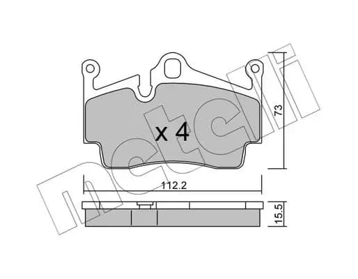 Kit de plaquettes de frein METELLI