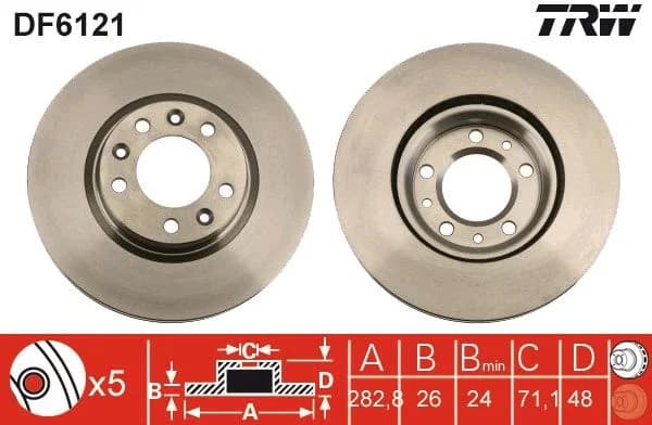 Disque de frein avant (Jeu de 2)