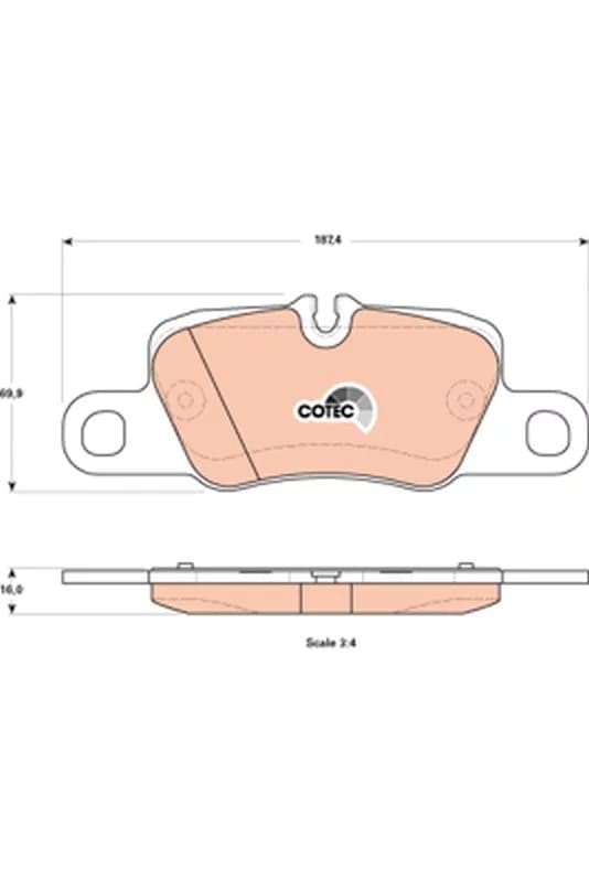Kit de plaquettes de frein TRW