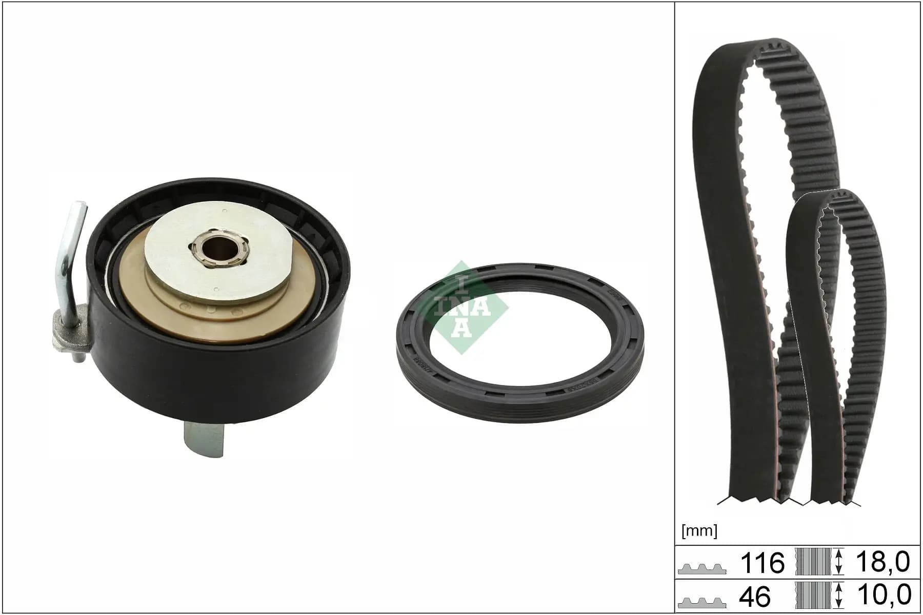Kit de courroie crantée INA