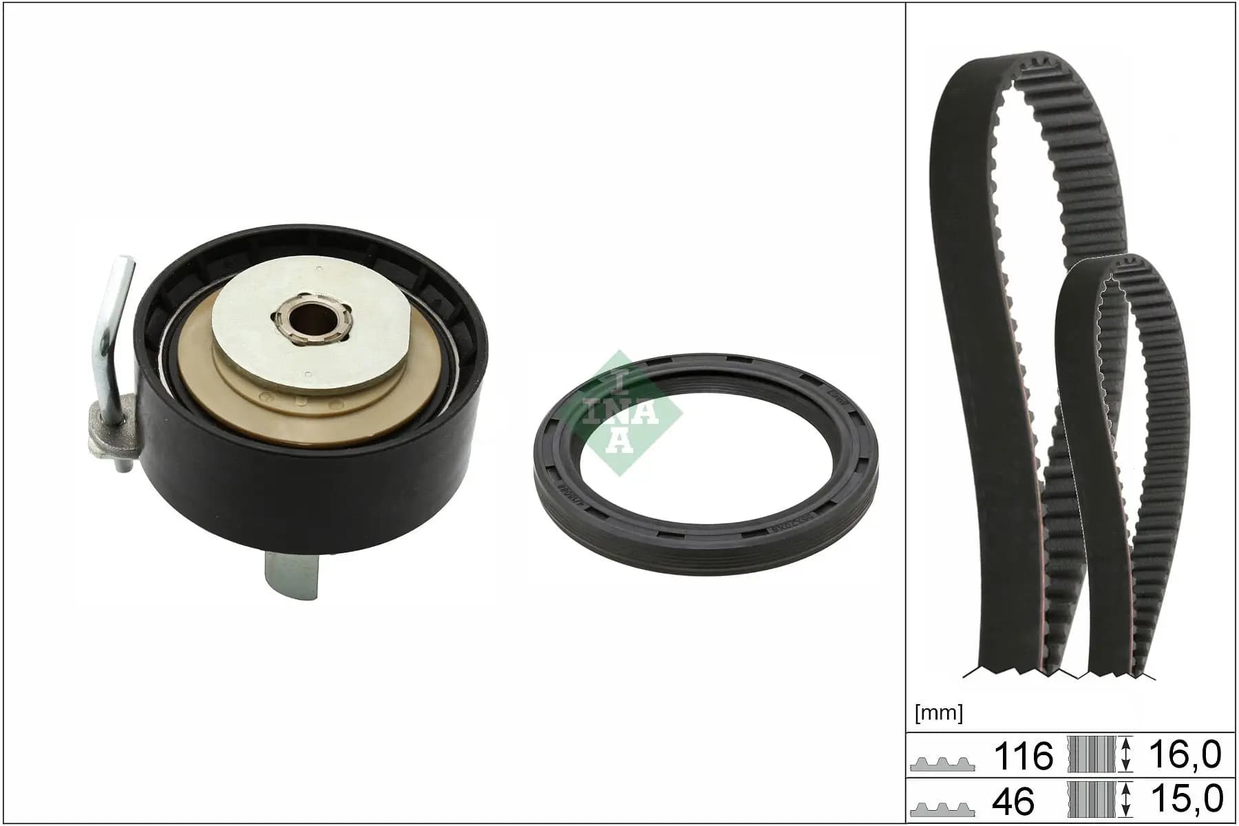 Kit de courroie crantée INA
