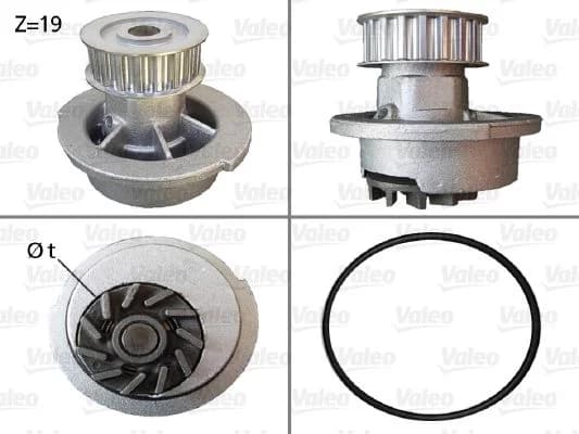 Pompe à eau, refroidissement du moteur