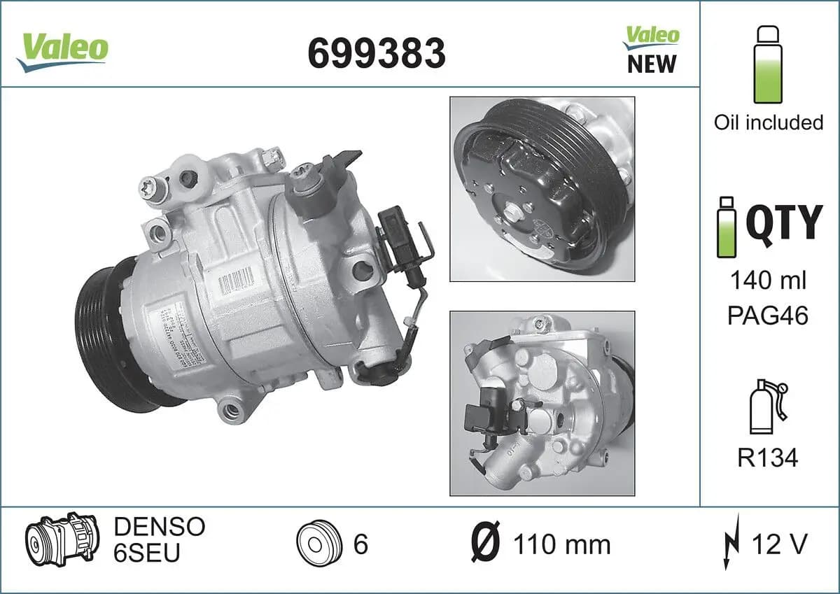 Compresseur, climatisation VALEO CORE-FLEX