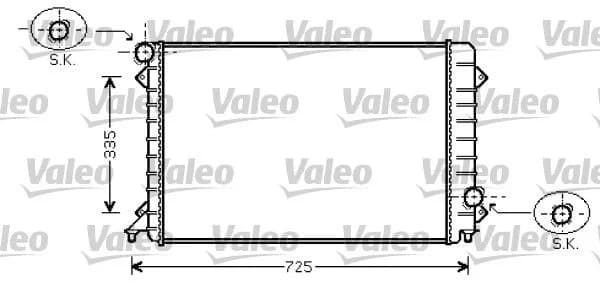 Radiateur, refroidissement du moteur VALEO