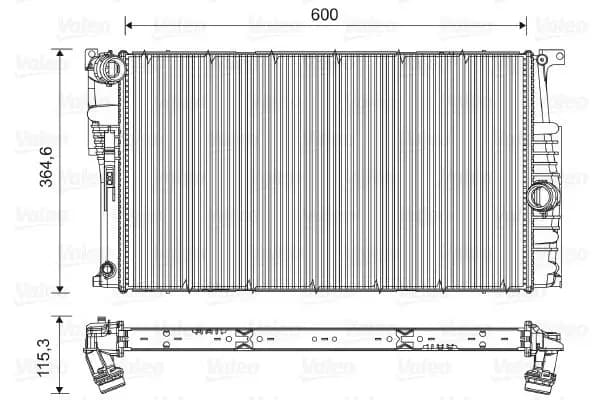 Radiateur, refroidissement du moteur VALEO