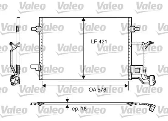 Radiateur climatisation VALEO