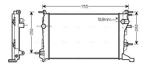 Radiateur, refroidissement du moteur