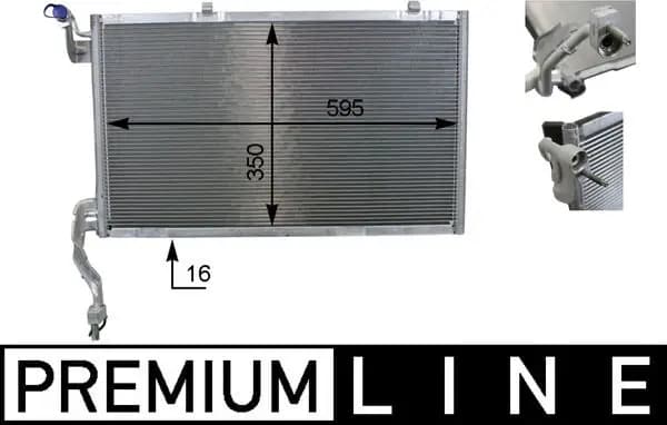 Radiateur climatisation MAHLE ORIGINAL