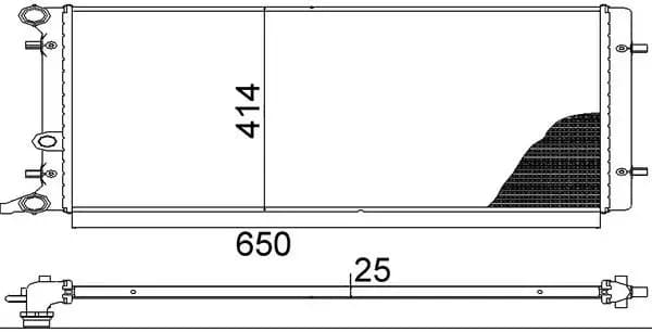 Radiateur, refroidissement du moteur MAHLE ORIGINAL