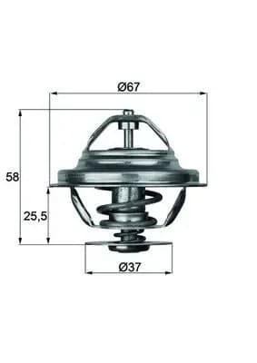 Thermostat d'eau MAHLE ORIGINAL