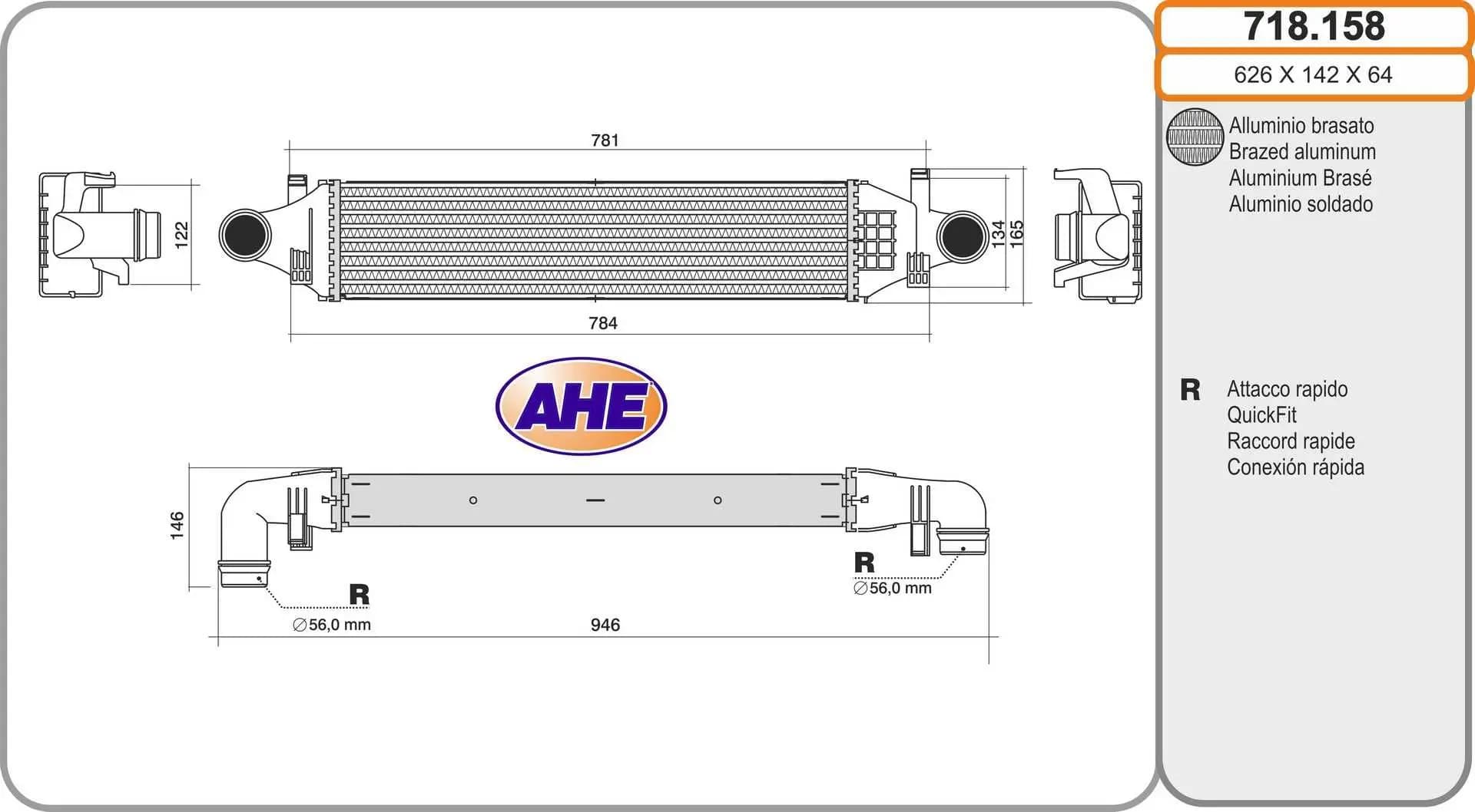 Intercooler, échangeur AHE