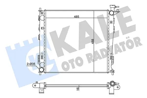 Radiateur, refroidissement du moteur KALE OTO RADYATÖR