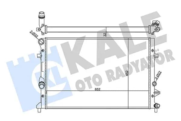 Radiateur, refroidissement du moteur KALE OTO RADYATÖR