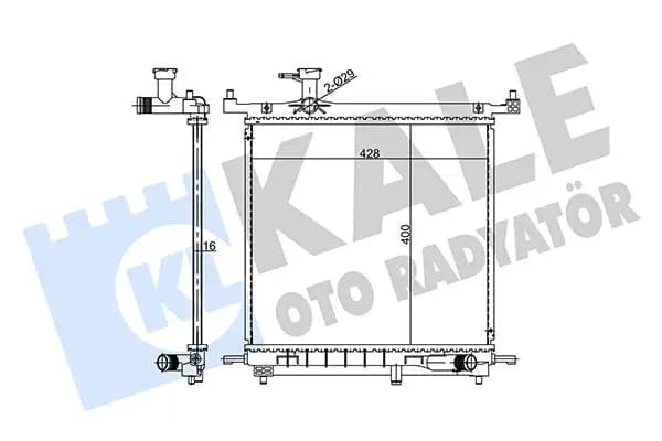 Radiateur, refroidissement du moteur KALE OTO RADYATÖR