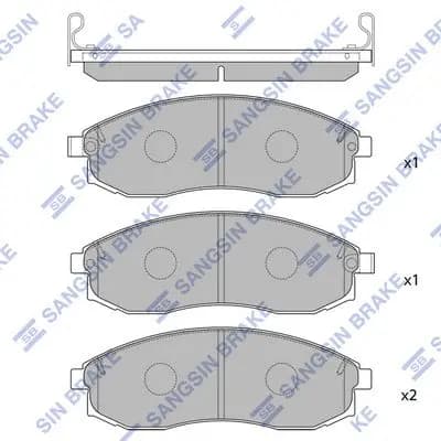 Kit de plaquettes de frein Hi-Q