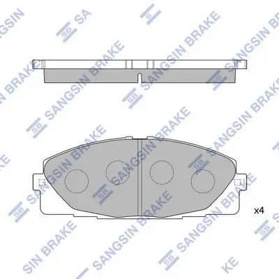 Kit de plaquettes de frein Hi-Q