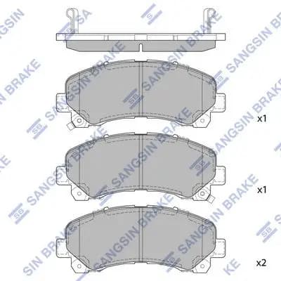 Kit de plaquettes de frein Hi-Q
