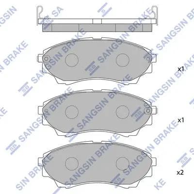 Kit de plaquettes de frein Hi-Q