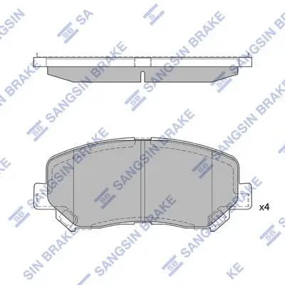 Kit de plaquettes de frein Hi-Q