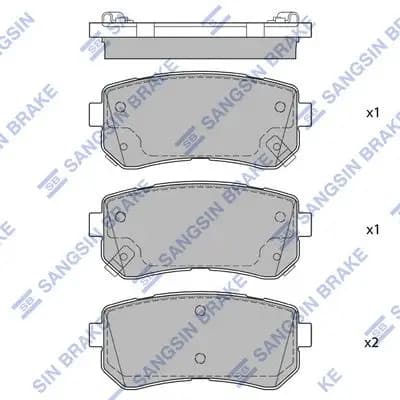 Kit de plaquettes de frein Hi-Q