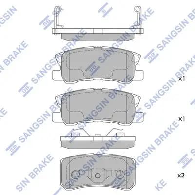 Kit de plaquettes de frein Hi-Q