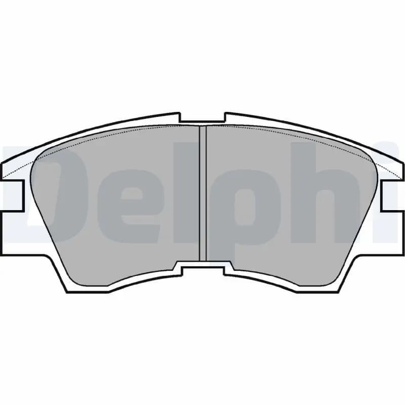 Kit de plaquettes de frein DELPHI