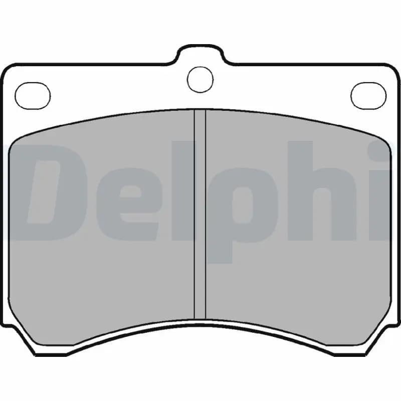 Kit de plaquettes de frein DELPHI
