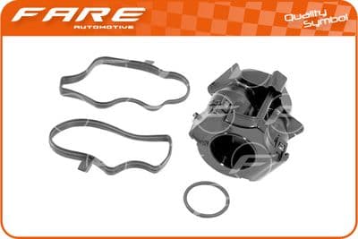 Séparateur d'huile, prise de recyclage des gas de carter