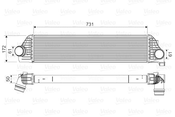 Intercooler radiateur de turbo