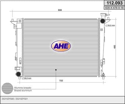 Radiateur, refroidissement du moteur