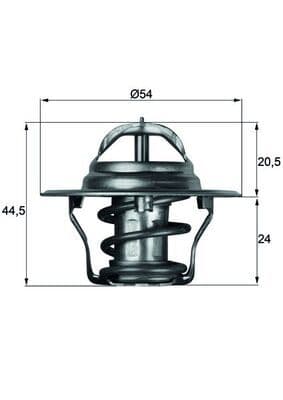 Thermostat, liquide de refroidissement BEHR