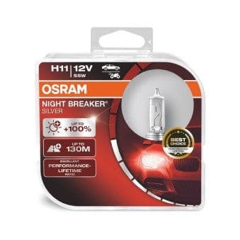 Ampoule, projecteur longue portée NIGHT BREAKER® SILVER