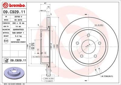 Disque de frein PRIME LINE - UV Coated