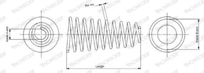 Ressort de suspension MONROE OESpectrum SPRINGS