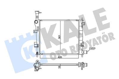 Radiateur, refroidissement du moteur