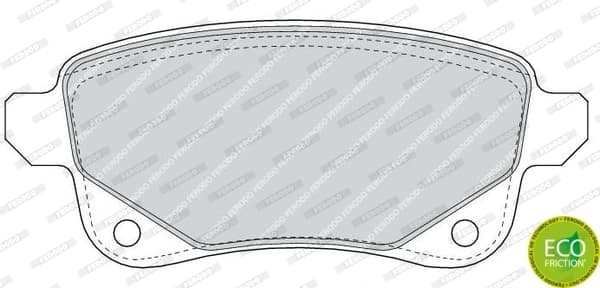 Plaquettes de frein arriere (Jeu de 4)