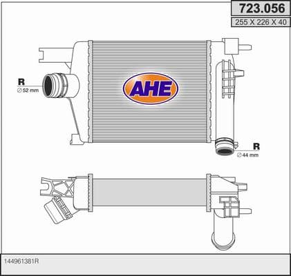 Intercooler radiateur de turbo