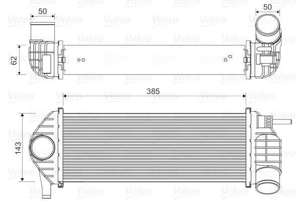Intercooler radiateur de turbo