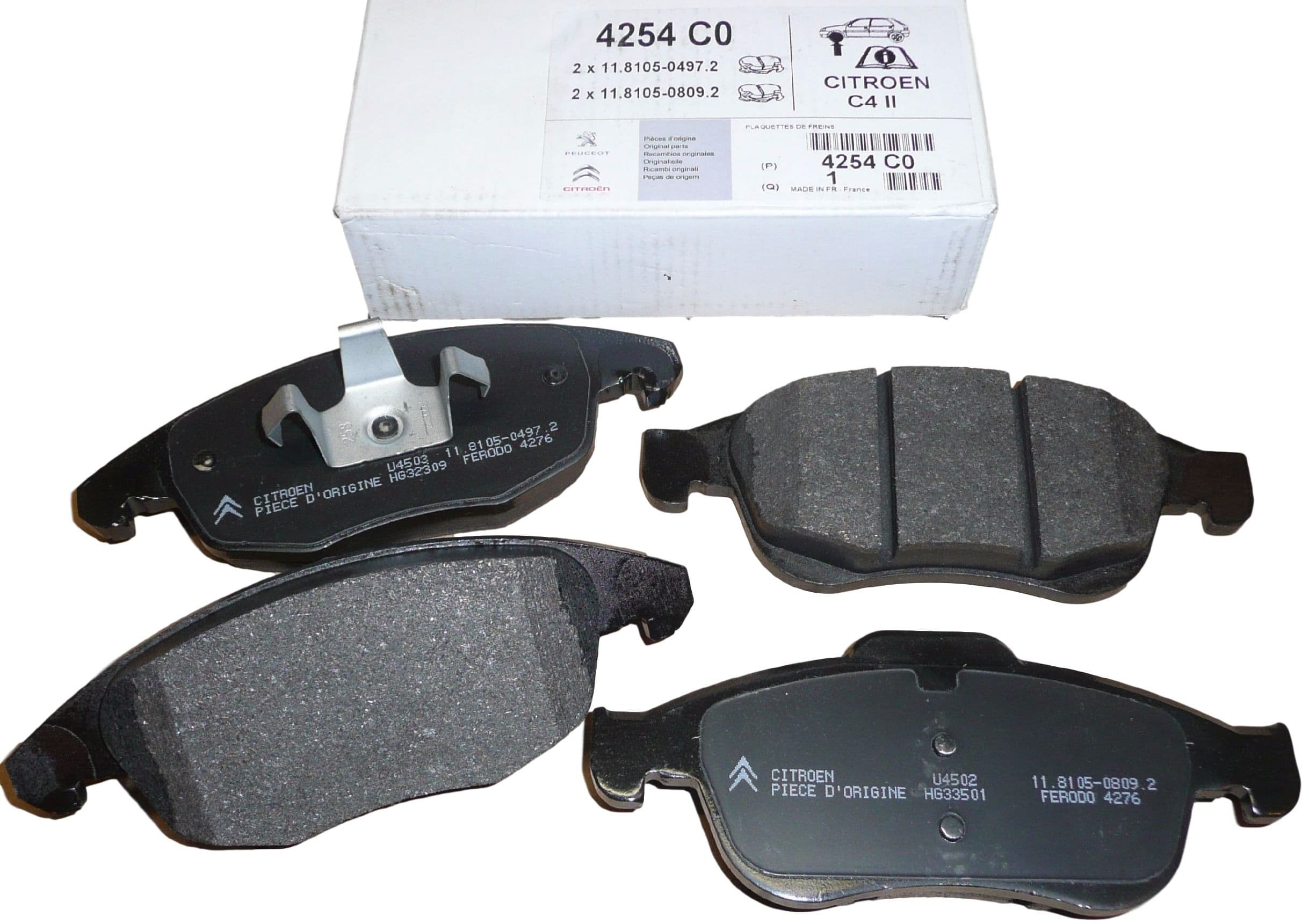 Kit de plaquettes de frein, frein à disque Origine Peugeot