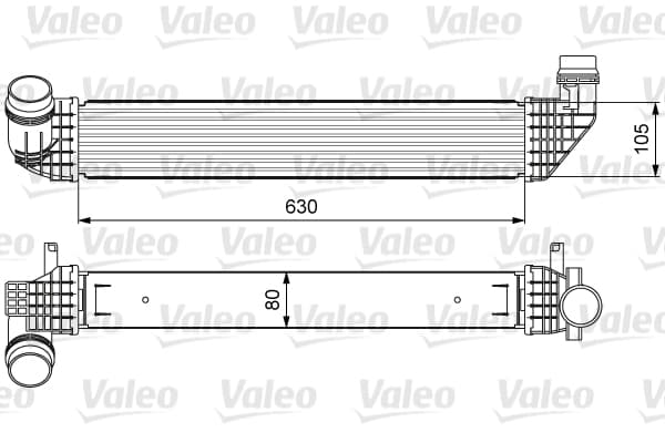 Intercooler radiateur de turbo