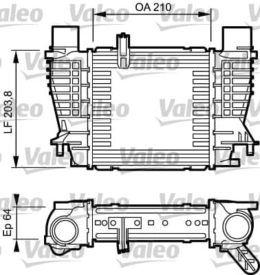 Intercooler radiateur de turbo