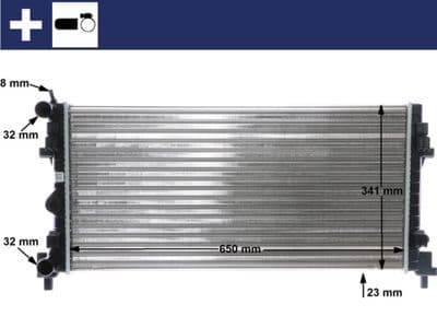 Radiateur, refroidissement du moteur BEHR