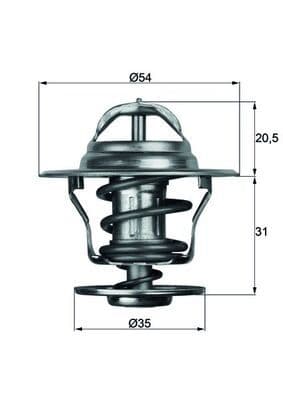 Thermostat, liquide de refroidissement BEHR