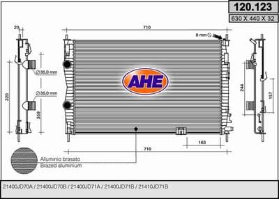 Radiateur, refroidissement du moteur