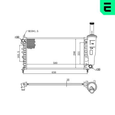 Radiateur, refroidissement du moteur