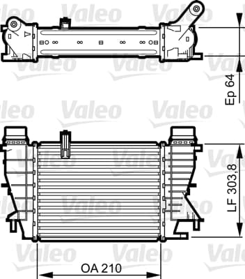 Intercooler radiateur de turbo