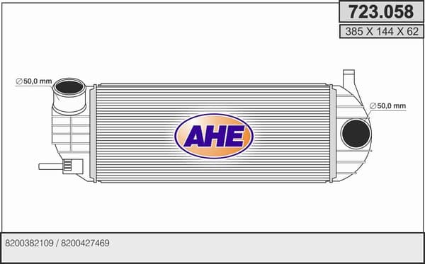 Intercooler radiateur de turbo