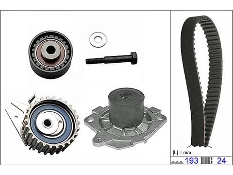 Pompe à eau + kit de courroie crantée