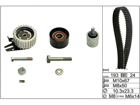 Kit de courroie crantée